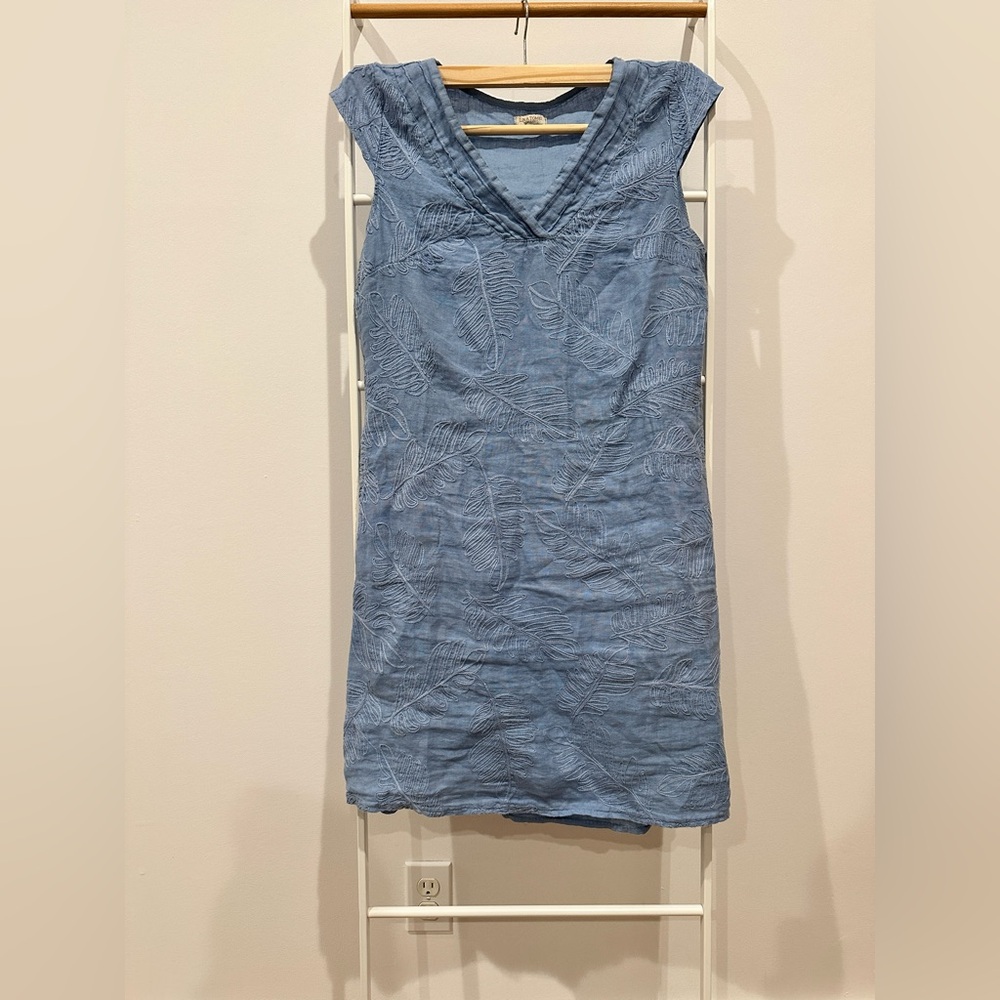 Lina Tomei Embroidered Mini Dress *with pockets*